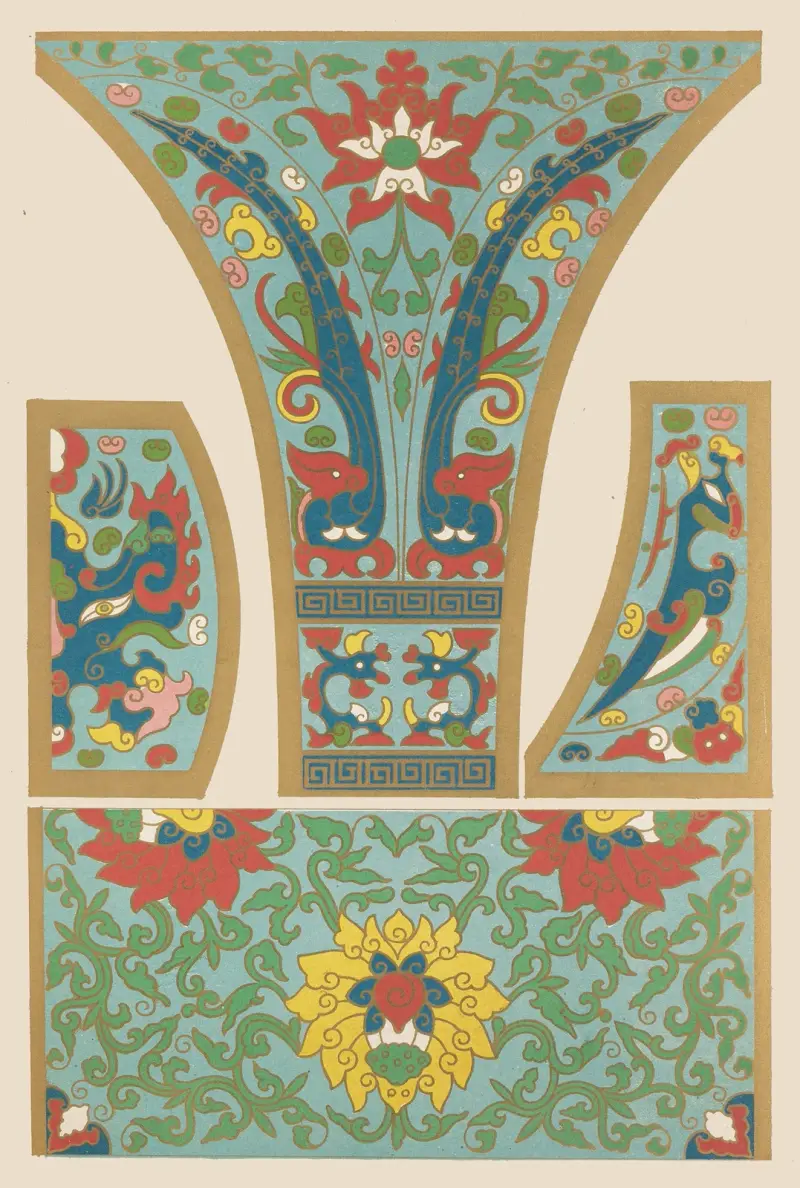 Exempel på kinesisk ornamentik, pl. 27 av Owen Jones