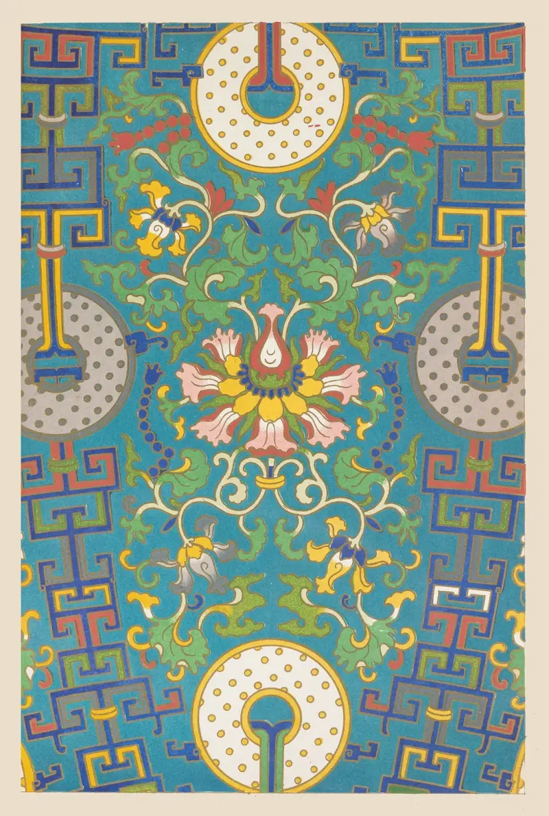 Exempel på kinesisk ornamentik, pl. 30 av Owen Jones