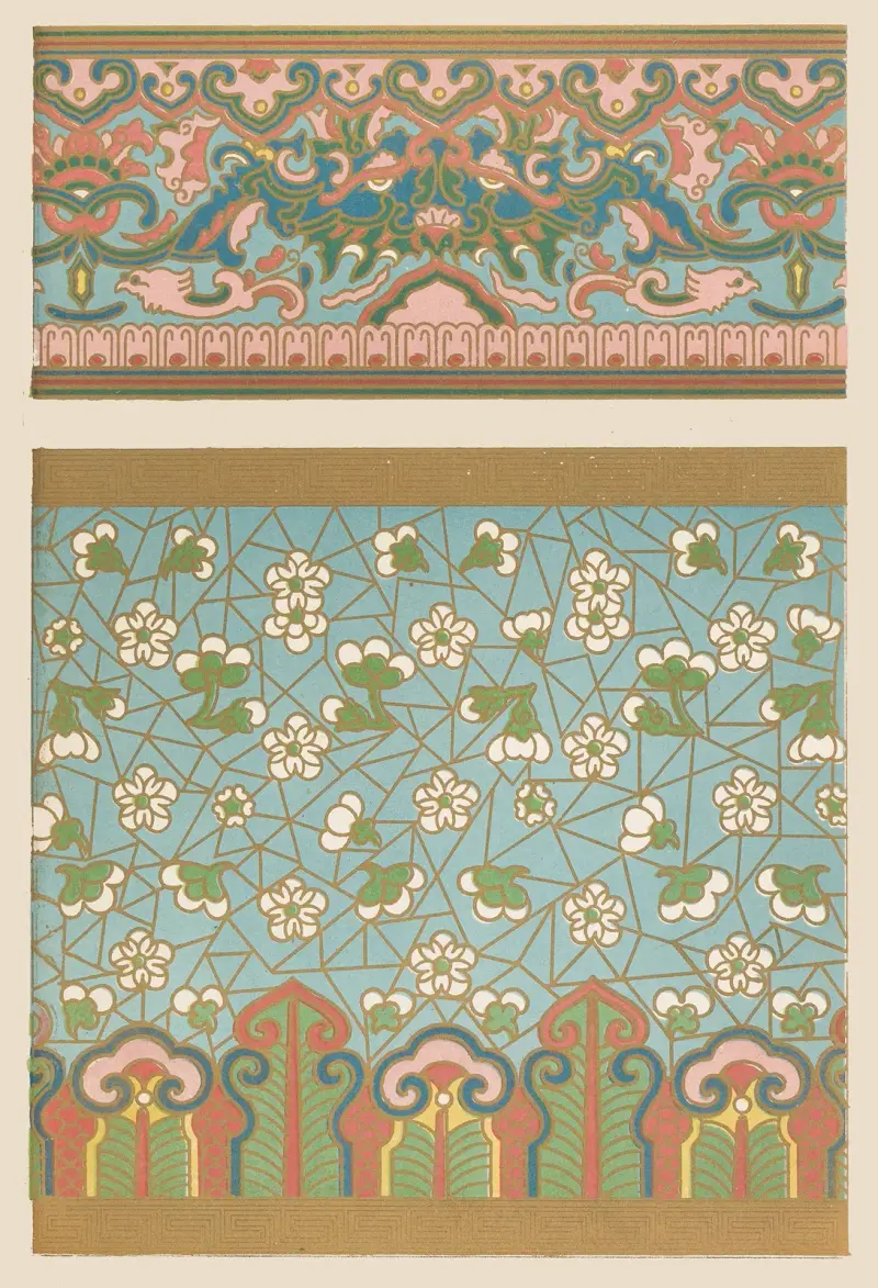 Examples of Chinese ornament, Pl.34 av Owen Jones