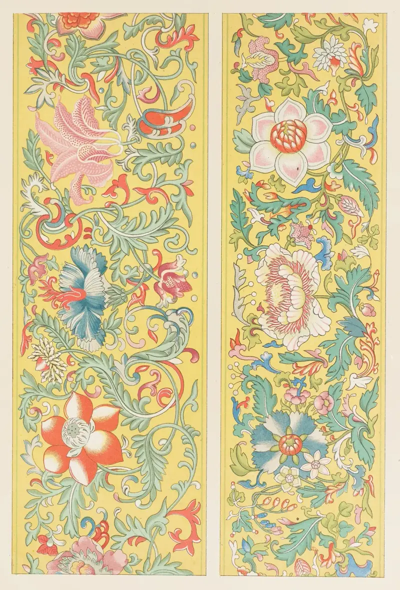 Exempel på kinesisk ornamentik, pl. 48 av Owen Jones
