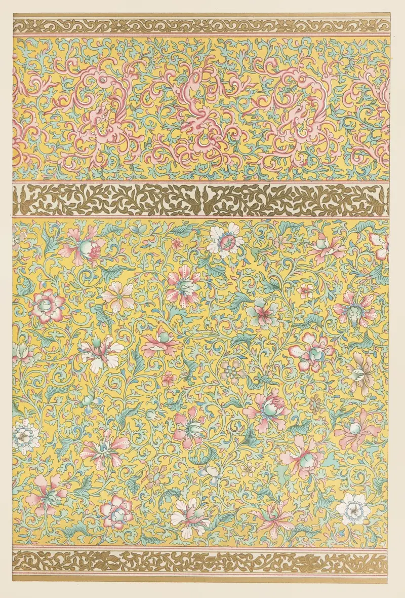 Exempel på kinesisk ornamentik, Pl.49 av Owen Jones