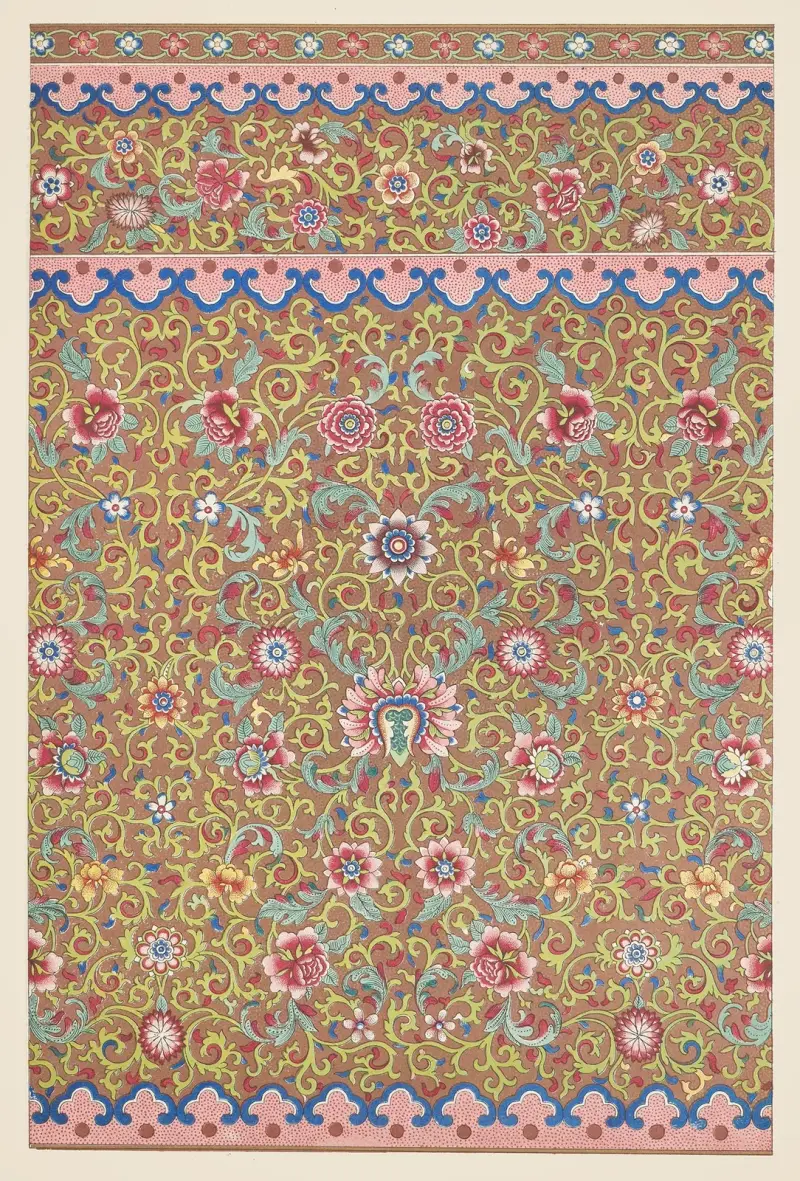 Examples of Chinese ornament, Pl.51 av Owen Jones