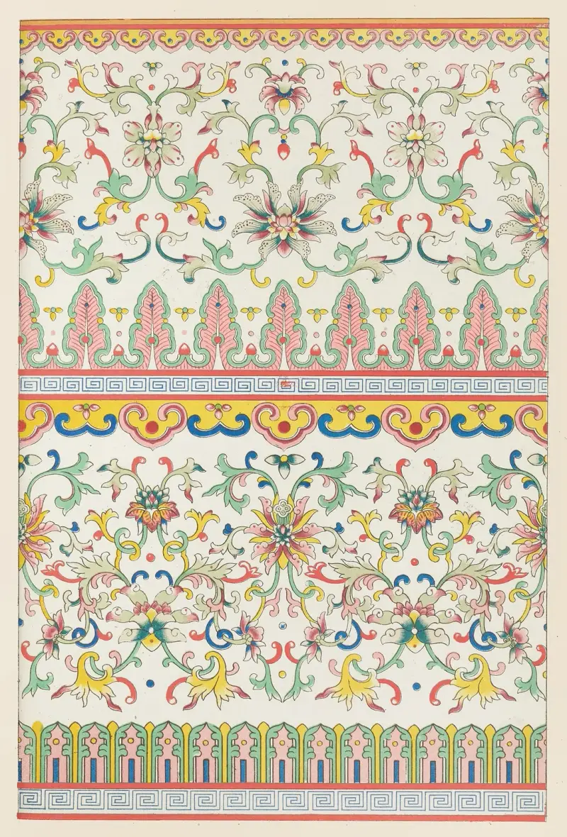 Exempel på kinesisk ornamentik, pl. 59 av Owen Jones