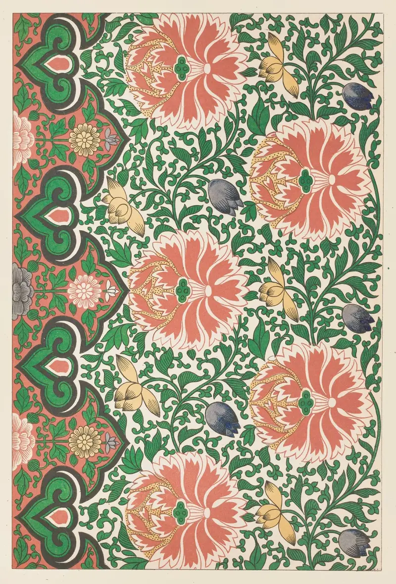Examples of Chinese ornament, Pl.61 av Owen Jones