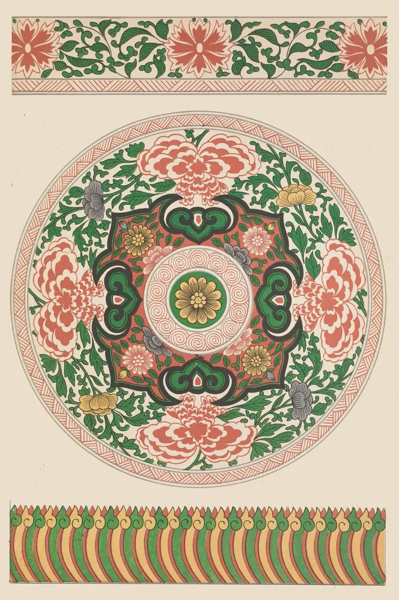 Exempel på kinesisk ornamentik, pl. 62 av Owen Jones