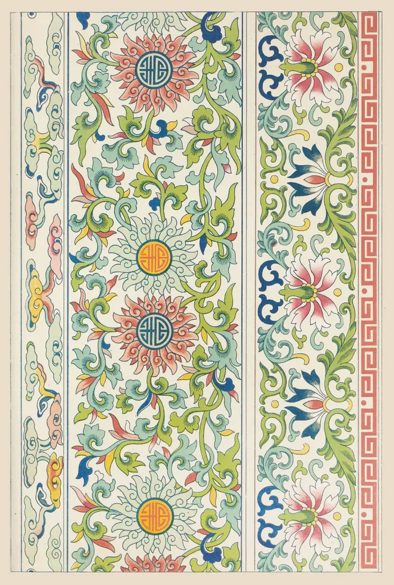 Examples of Chinese ornament, Pl.63 av Owen Jones