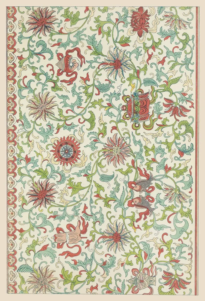 Examples of Chinese ornament, Pl.65 av Owen Jones