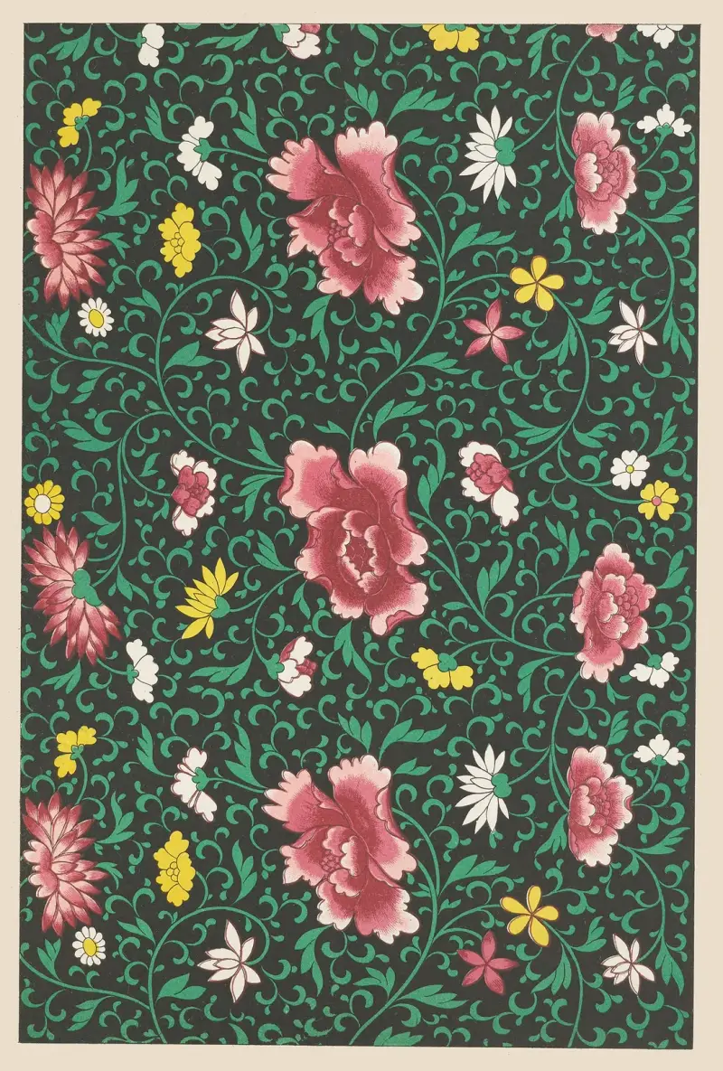 Exempel på kinesiskt ornament, pl. 70 av Owen Jones