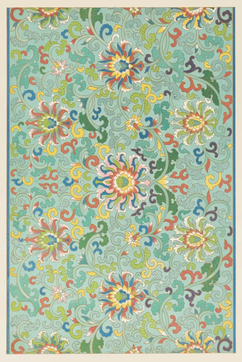 Examples of Chinese ornament, Pl.71 av Owen Jones