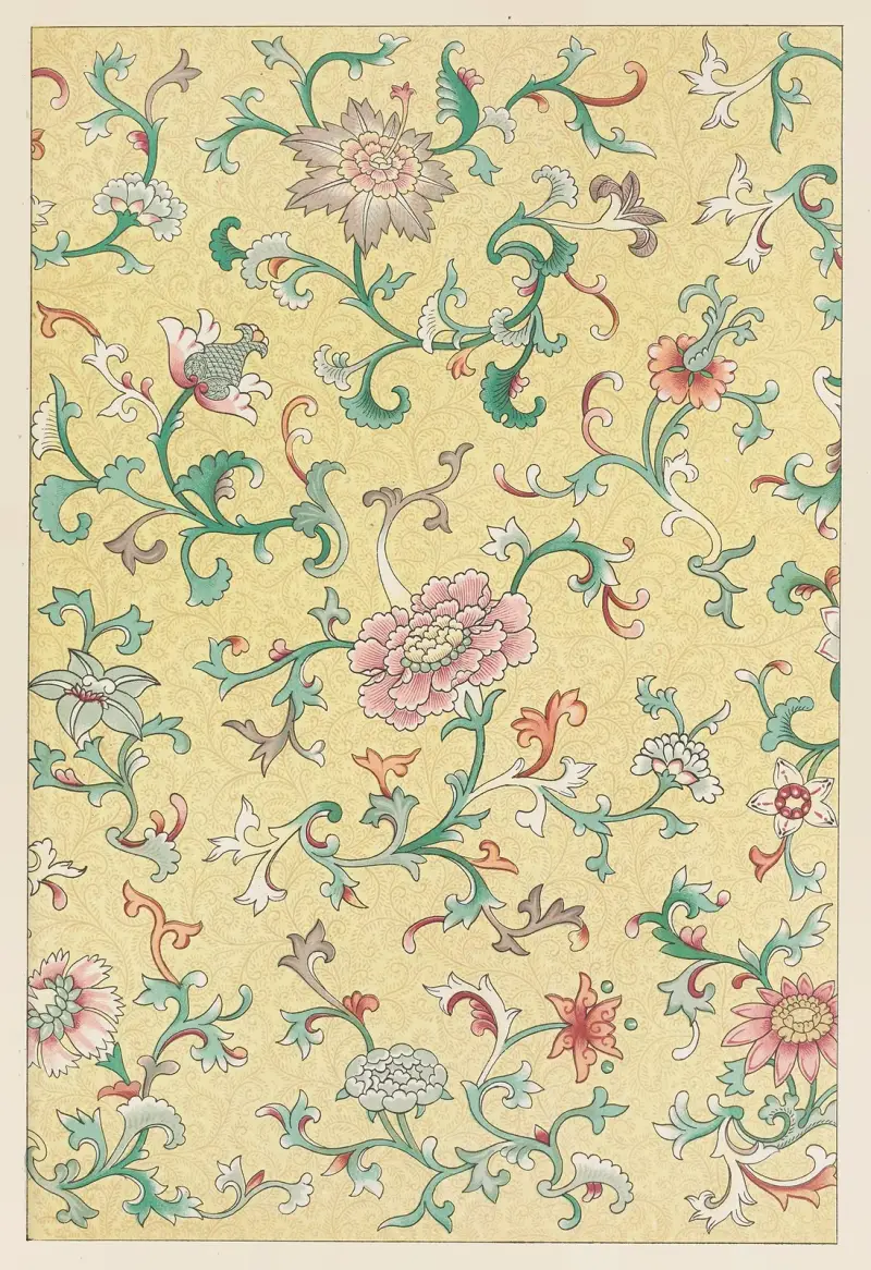 Examples of Chinese ornament, Pl.74 av Owen Jones