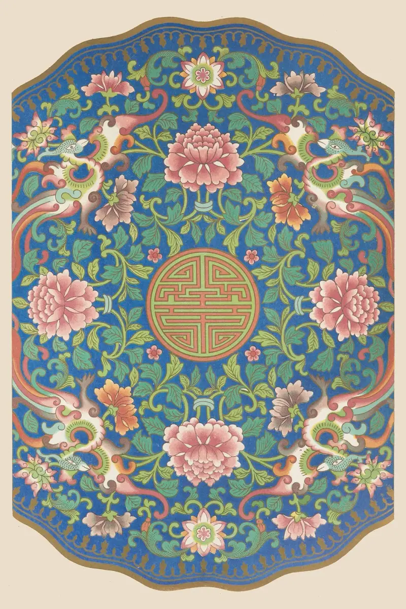 Examples of Chinese ornament, Pl.76 av Owen Jones