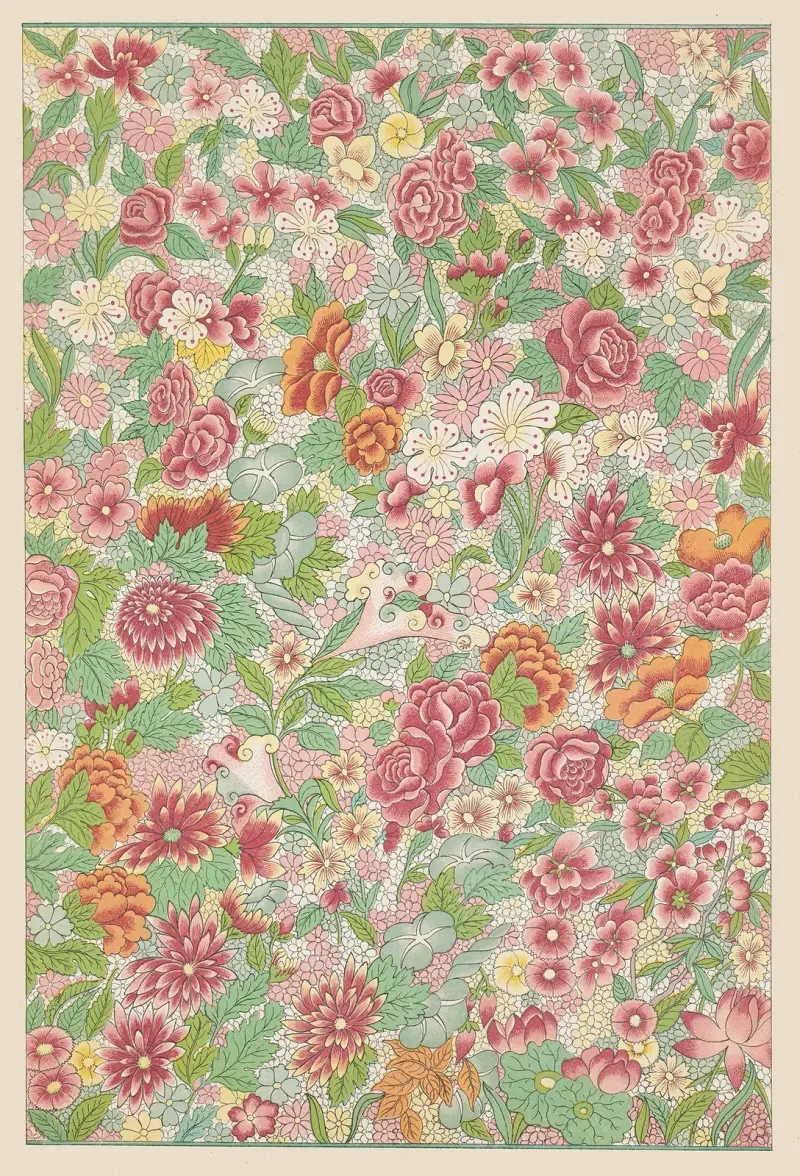 Examples of Chinese ornament, Pl.77 av Owen Jones