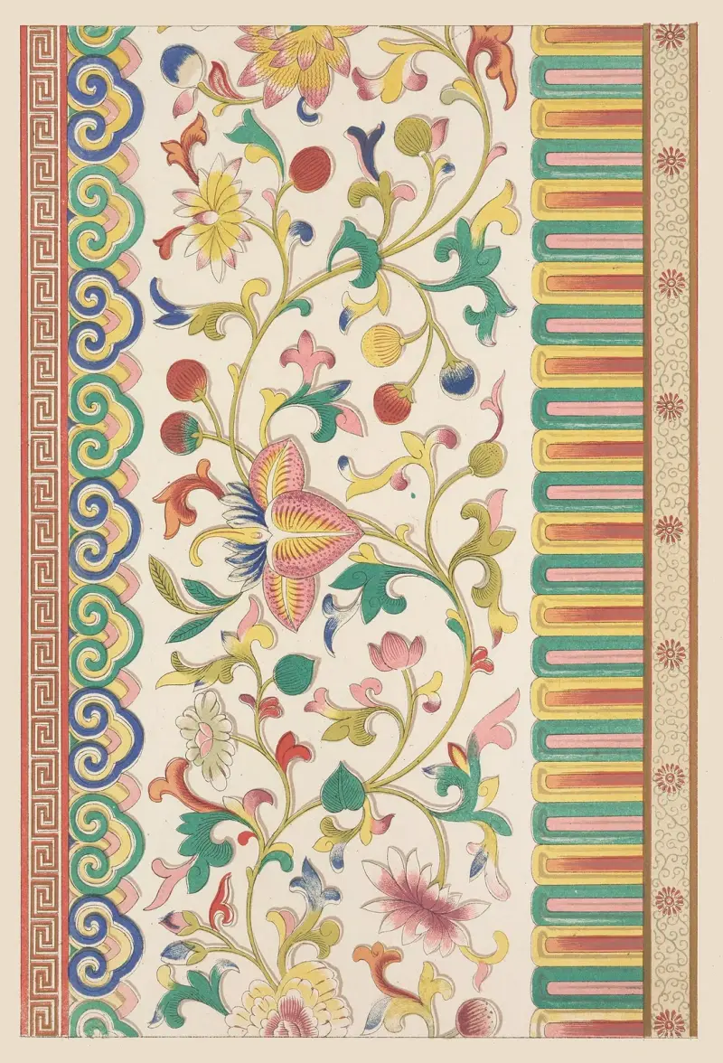 Examples of Chinese ornament, Pl.87 av Owen Jones