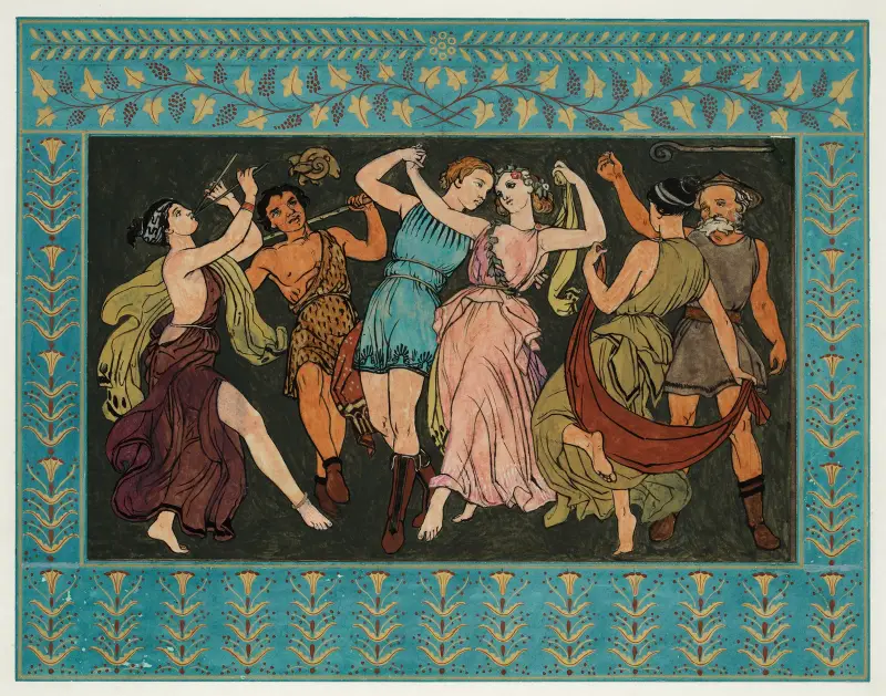 Florizel och Perdita dansar med herdar av Owen Jones