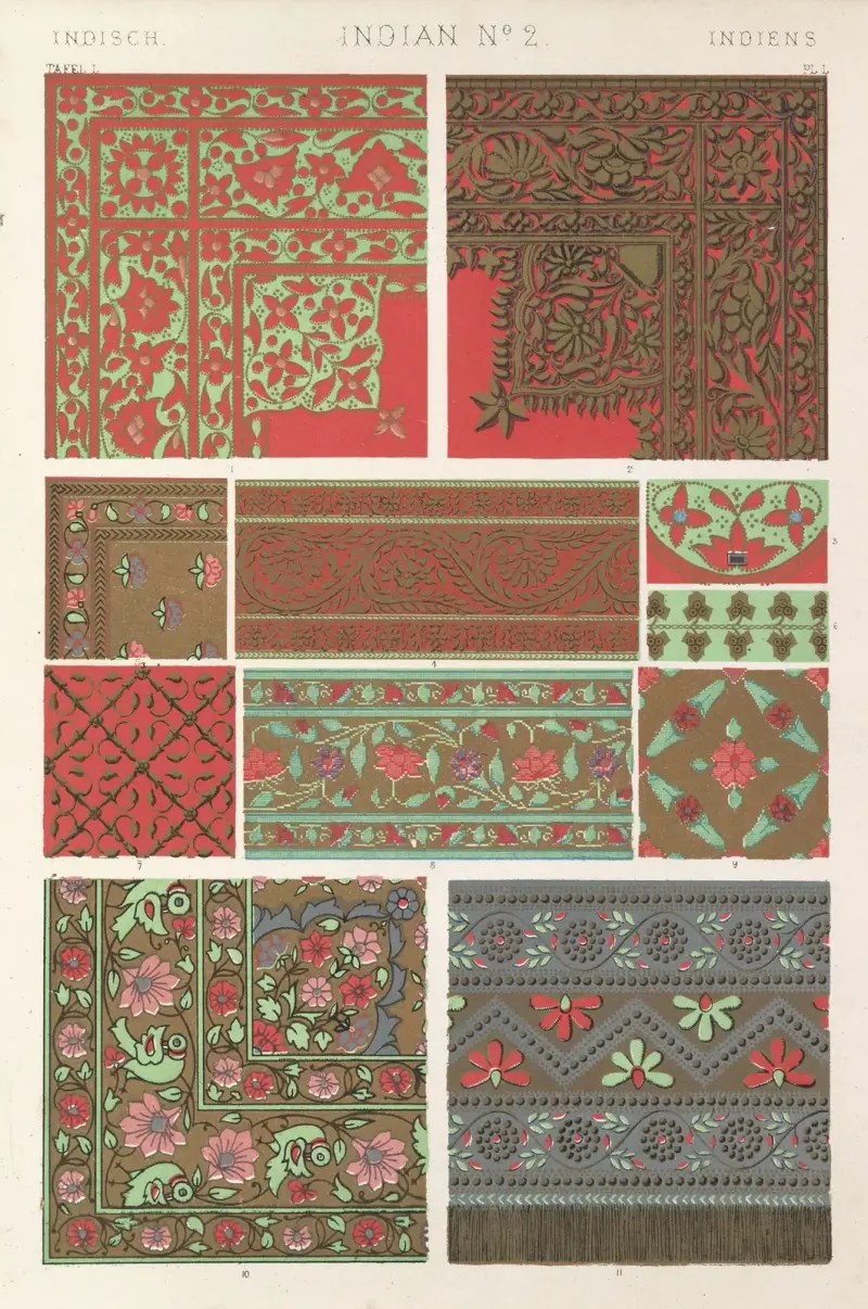 Indisk ornamentik nr 2 av Owen Jones