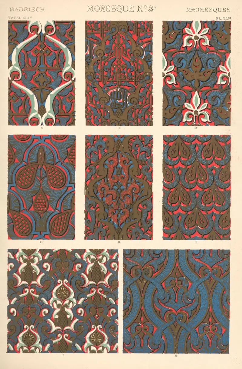 Moresque No. 3 av Owen Jones