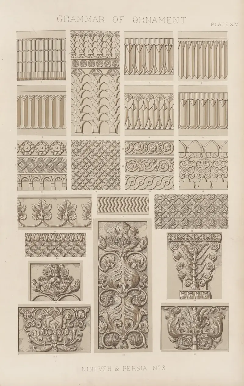 Nineveh & Persia No. 3 av Owen Jones