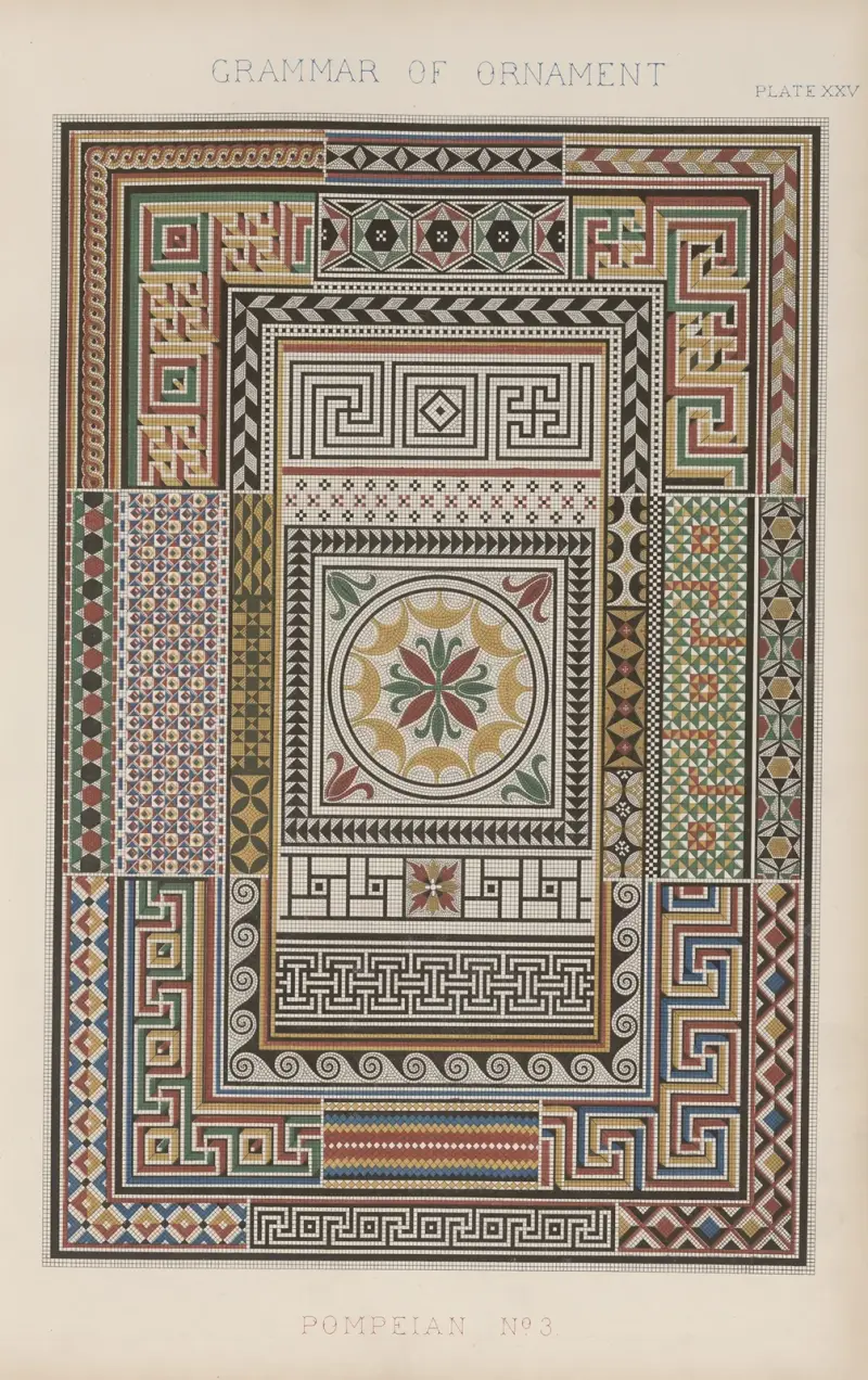 Pompeian No. 3 av Owen Jones