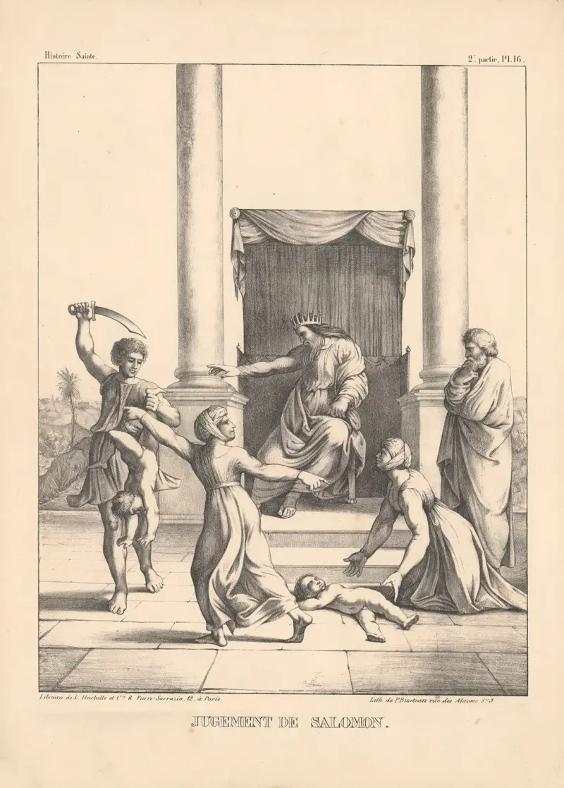 Jugement de Salomon av P. Bineteau