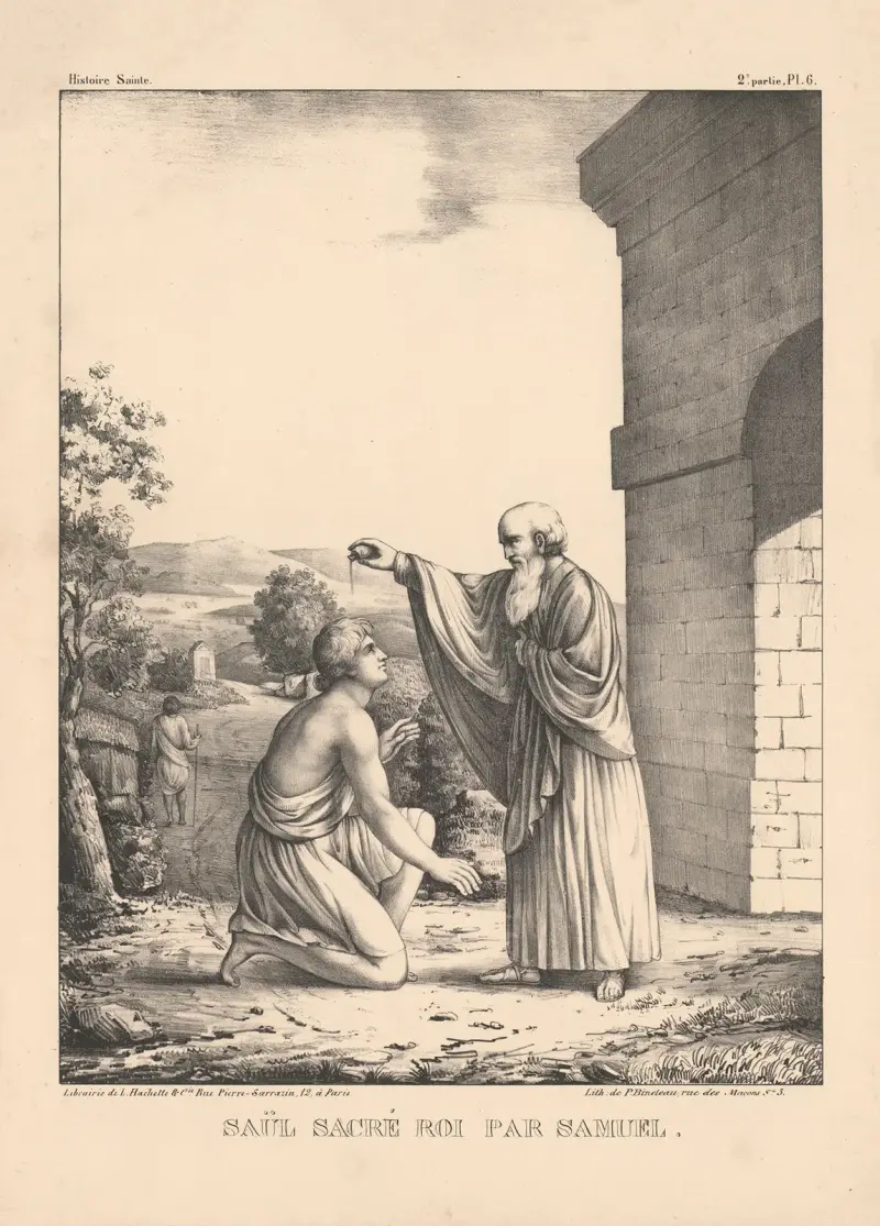 Saul sacre roi par Samuel av P. Bineteau