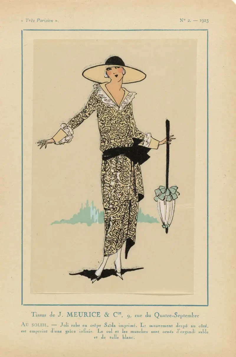 Tissus de J. Meurice & Cie..Au Soliel av G-P. Joumard