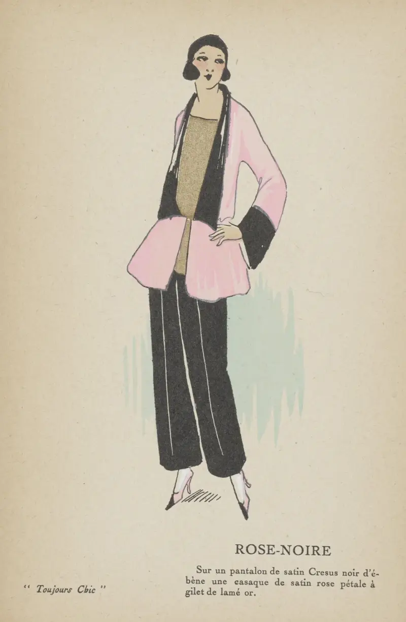 Toujours Chic, Les Deshabillés – Rose-noir av G-P. Joumard