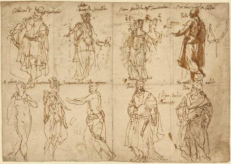 Costume Studies for Sophocles’ ‘Oedipus Tyrannus’ av Paolo Veronese