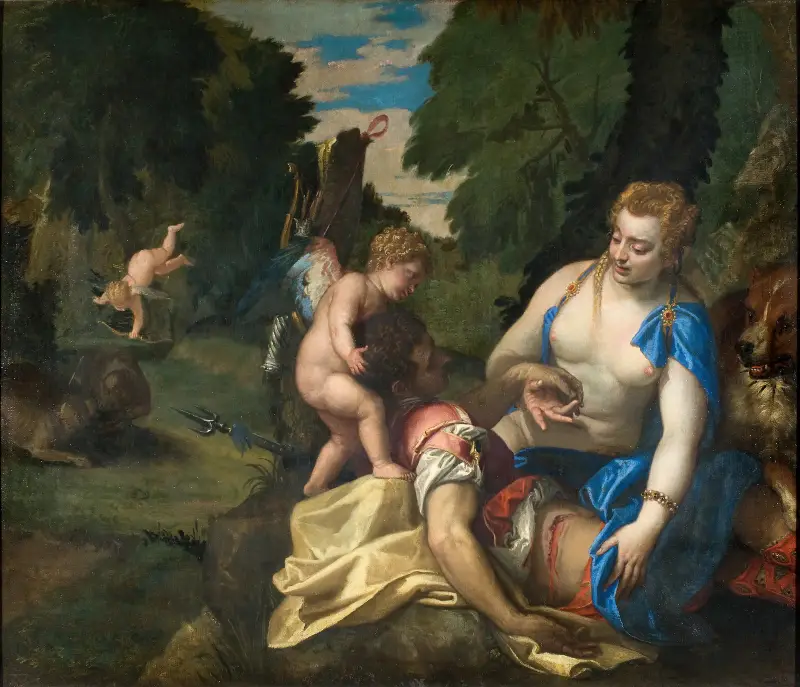 Venus trauert um Adonis von Paolo Veronese