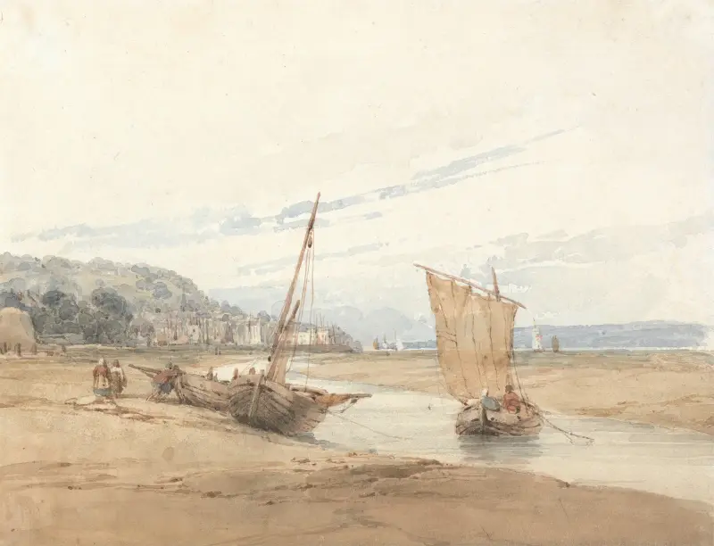 Nära Honfleur av Richard Parkes Bonington