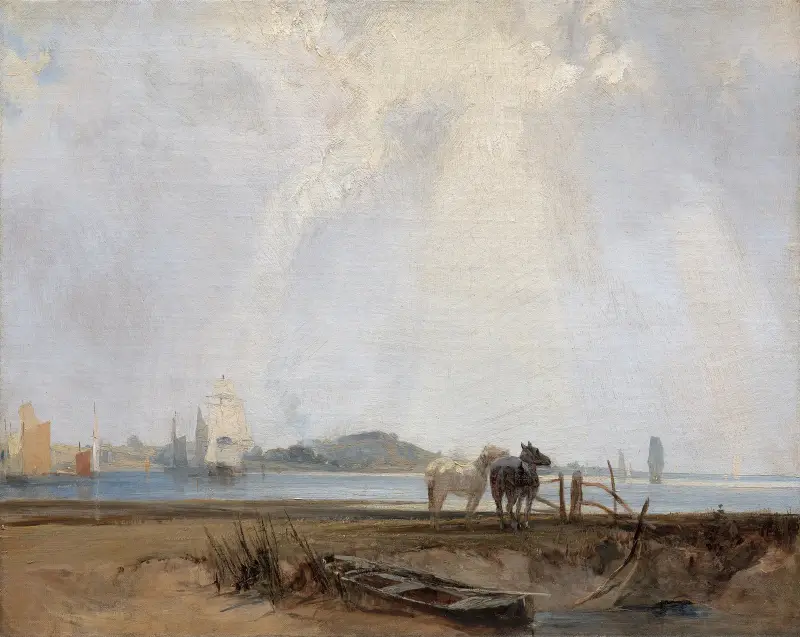 Bei Quillebeuf von Richard Parkes Bonington