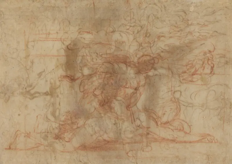 Jael und Sisera (verso) von Parmigianino