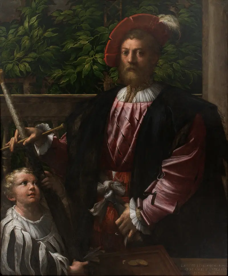 Portrait of Lorenzo Cybo av Parmigianino