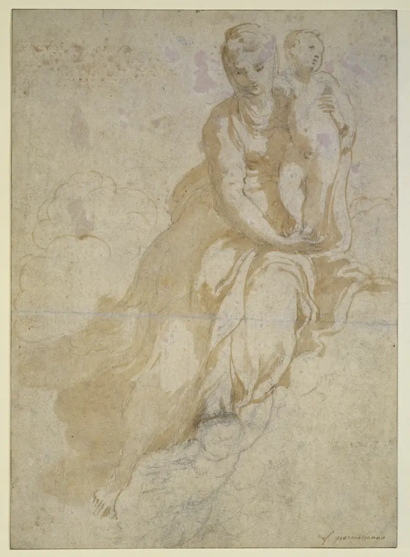 Study of the Madonna and Child av Parmigianino