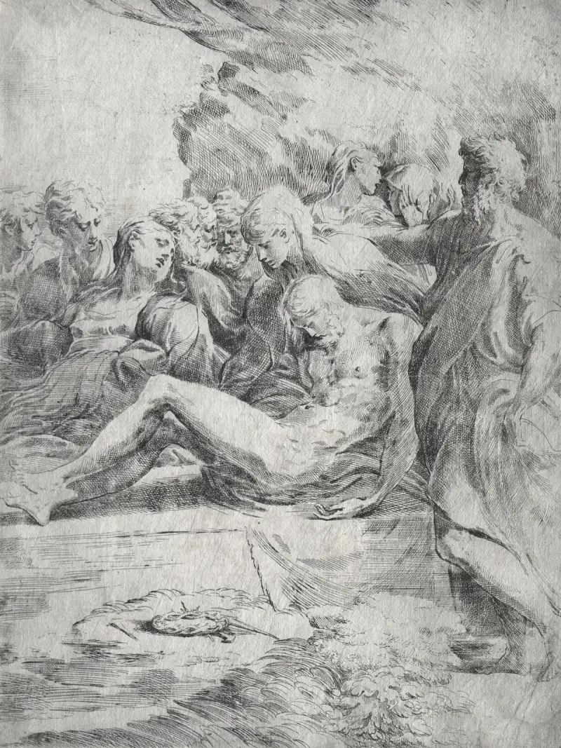 Złożenie do grobu, Parmigianino