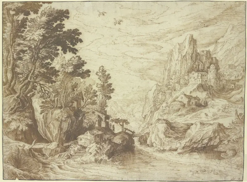 Pohled na krajinu Campagna, Paul Bril