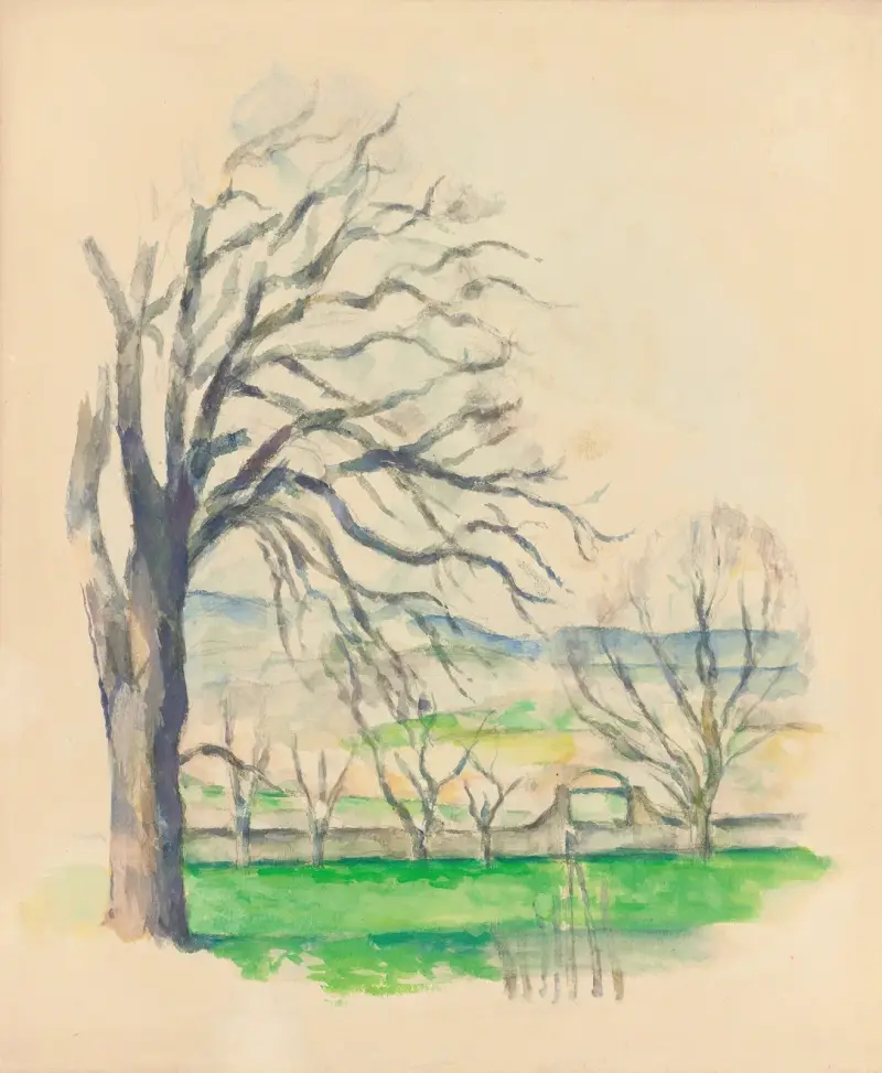 Arbre Dépouillé Au Jas De Bouffan av Paul Cézanne