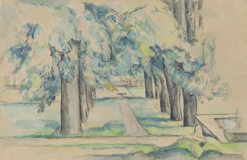 Avenue of Chestnut Trees at the Jas de Bouffan av Paul Cézanne