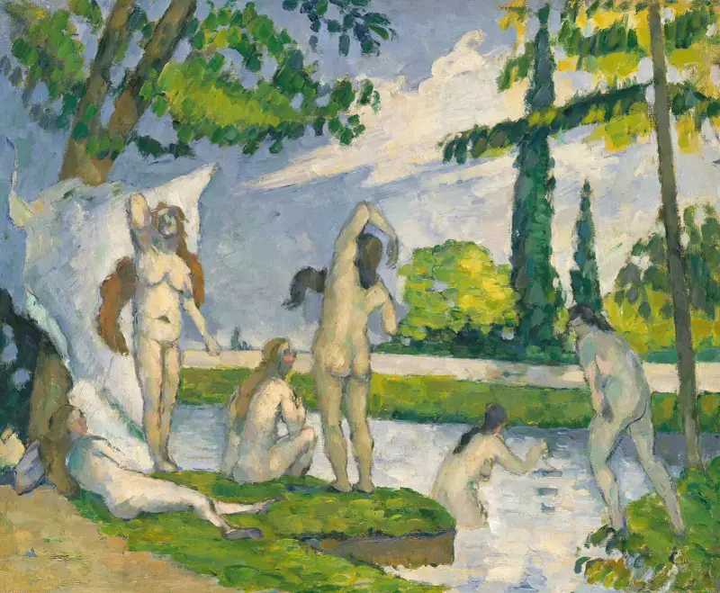 Badende, 1874 von Paul Cézanne