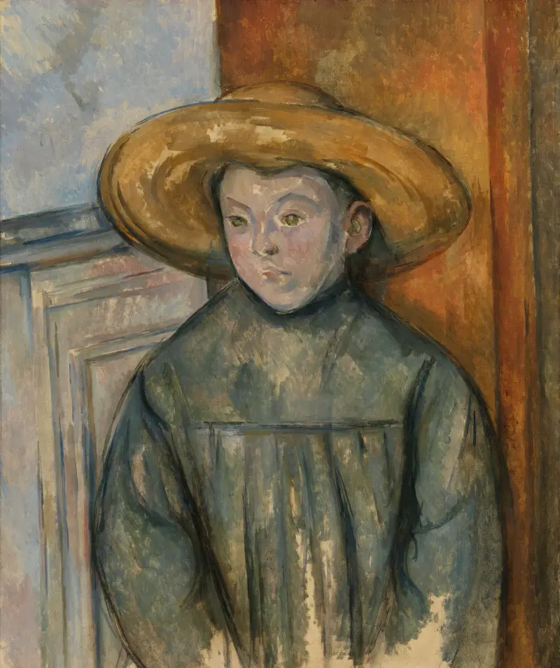 Chlapec se slaměným kloboukem, Paul Cézanne