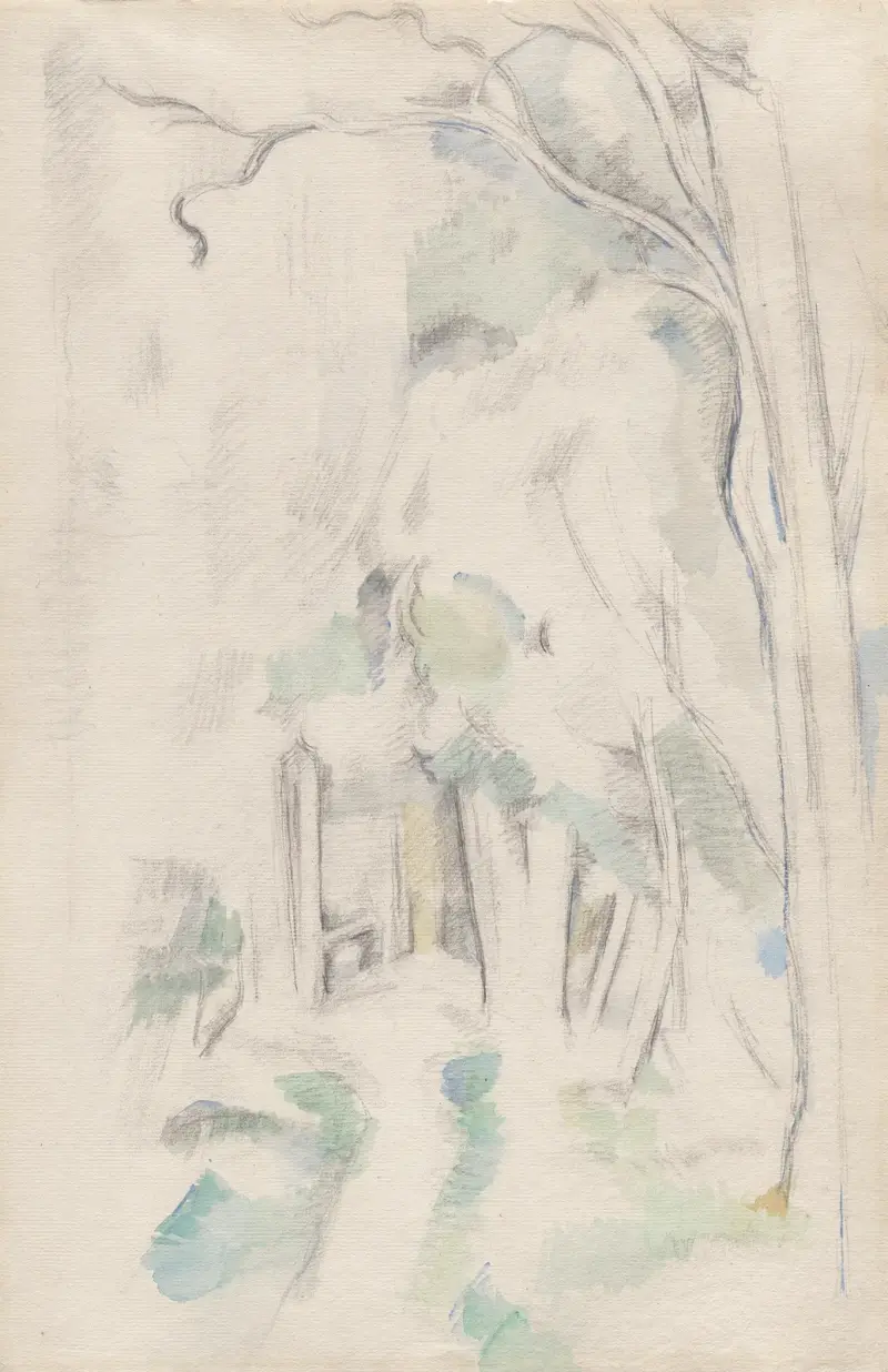 Waldweg von Paul Cézanne