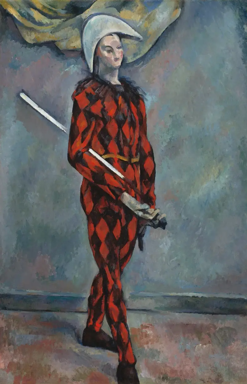 Harlekýn, Paul Cézanne