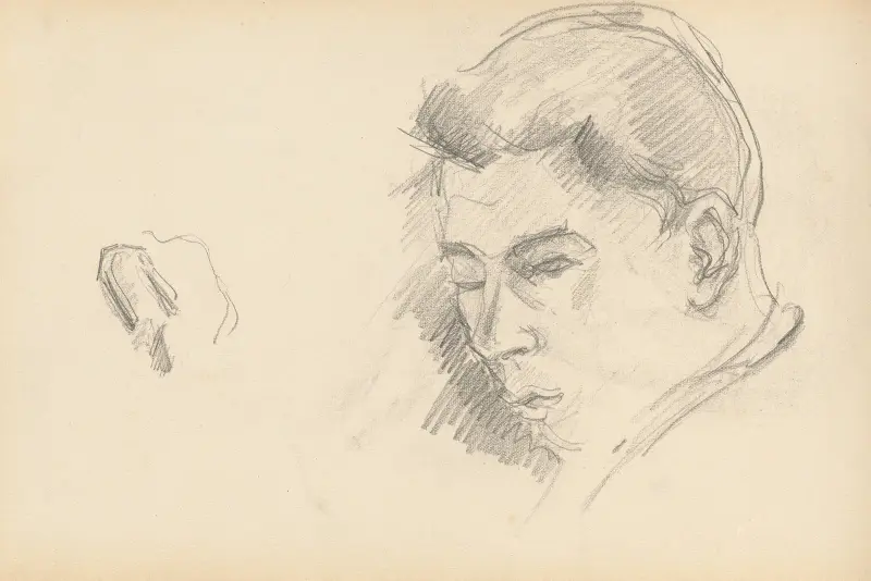 Head of a Boy av Paul Cézanne