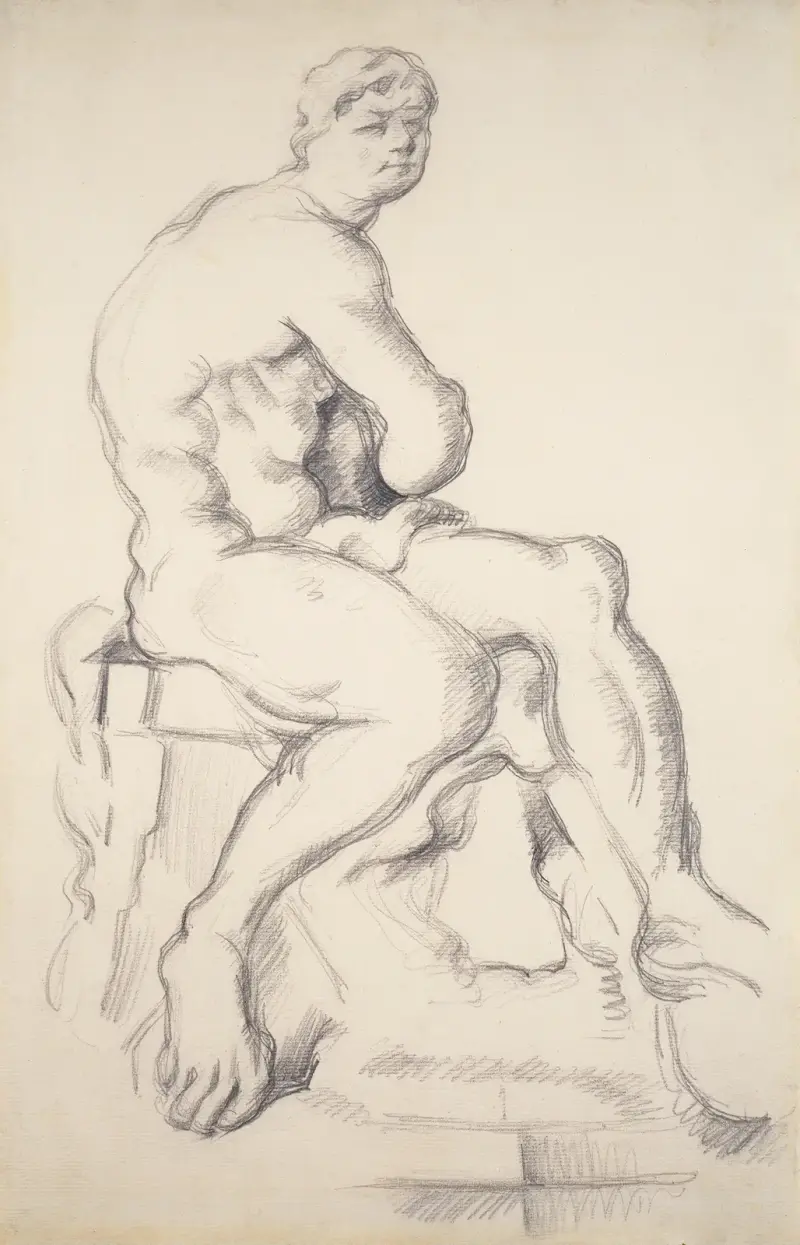 Hercules Resting av Paul Cézanne