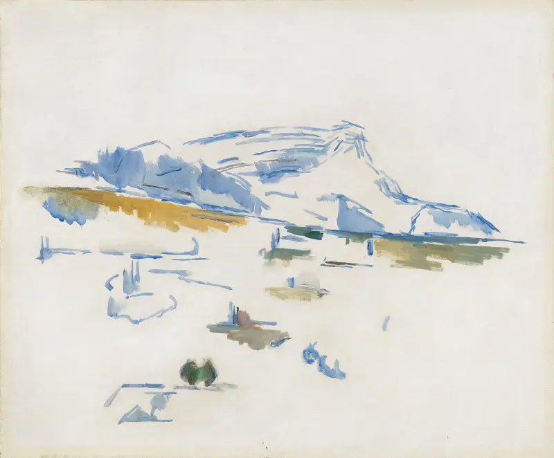 La Montagne Sainte-Victoire vue des Lauves av Paul Cézanne