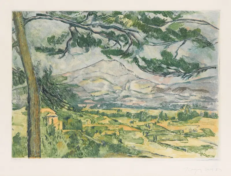 La Montagne Sainte-Victoire, 1887 av Paul Cézanne