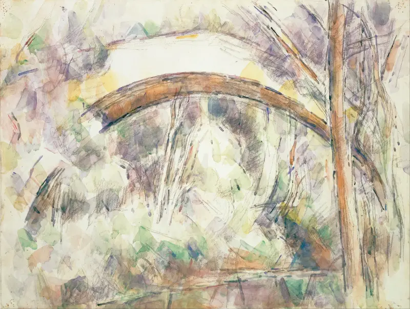 Le Pont des Trois Sautets av Paul Cézanne