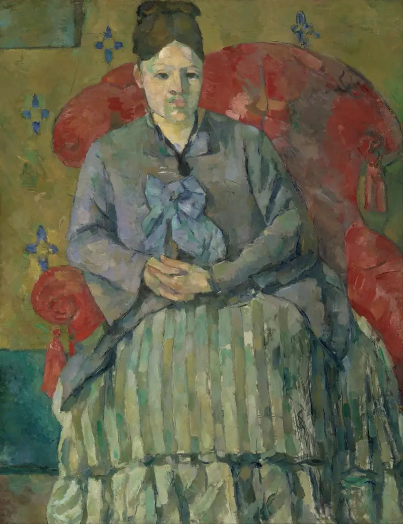 Madame Cézanne in a Red Armchair av Paul Cézanne