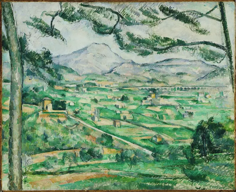 Mont Sainte-Victoire 2 av Paul Cézanne