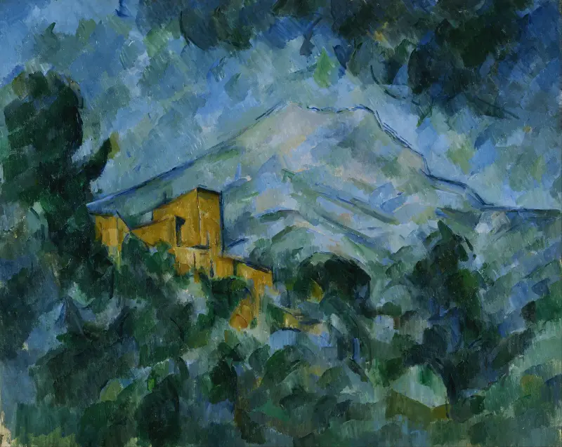 Mont Sainte-Victoire and Château Noir av Paul Cézanne