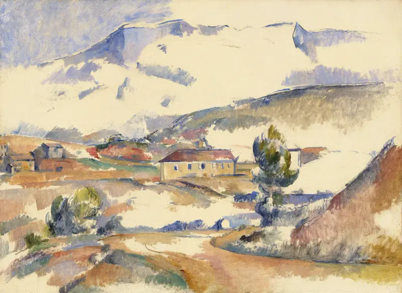 Montagne Sainte-Victoire,from near Gardanne av Paul Cézanne